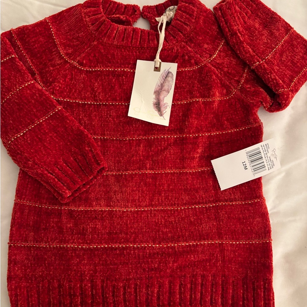 Jessica Simpson Baby 12 months  Red Chenille  
 Sweater